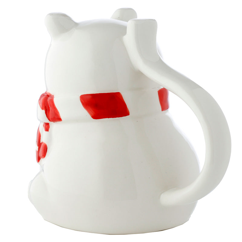 Novelty Upside Down Ceramic Mug - Polar Bear